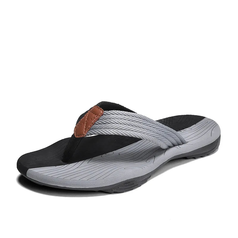 New Lightweight Men's Eva Flip Flops Casual Home Slippers and Beach Shoes with Anti-Slippery Feature for Summer and Winter Use