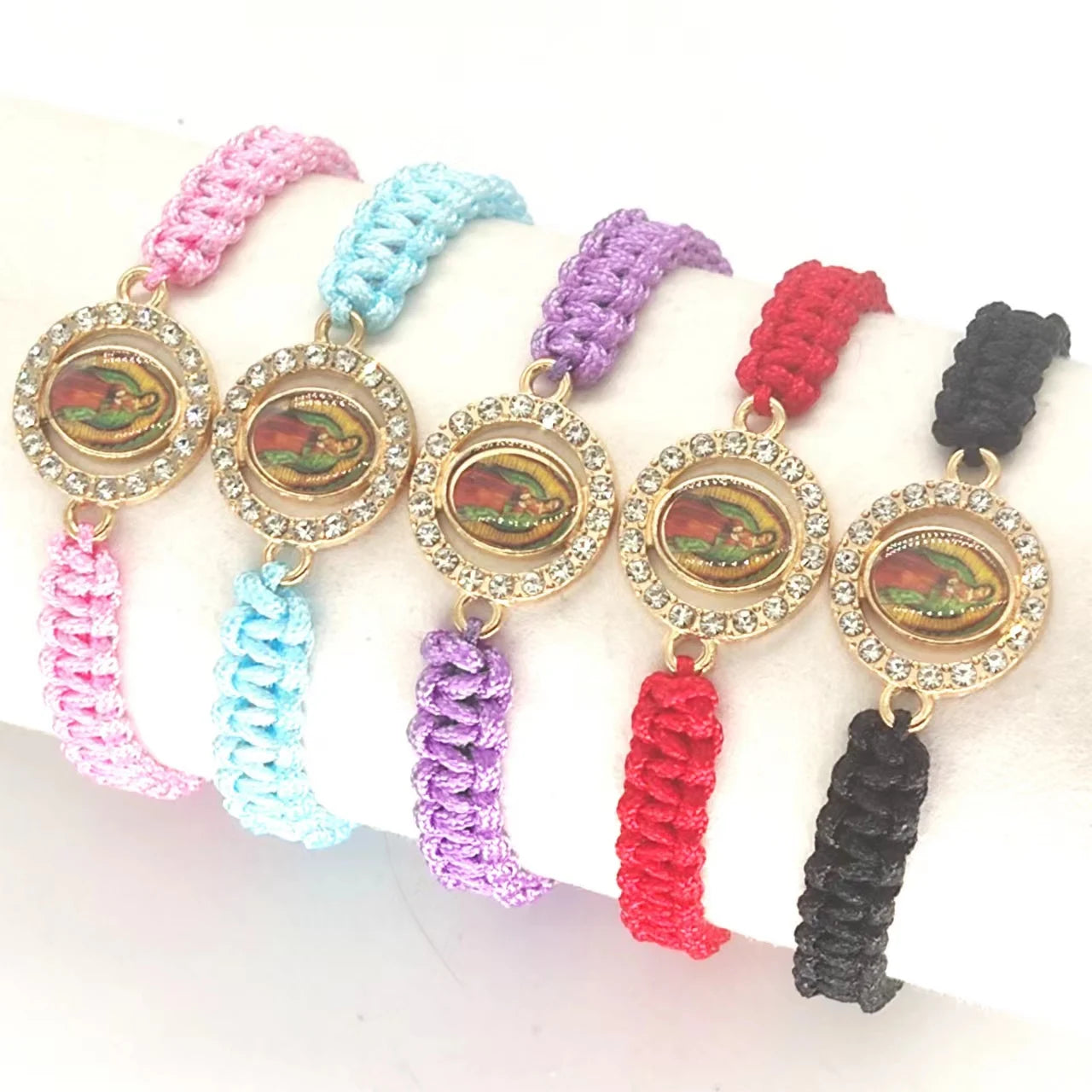 KDC882 Wholesale Fashion Handmade Women Men Virgin Mary Religious Bracelet