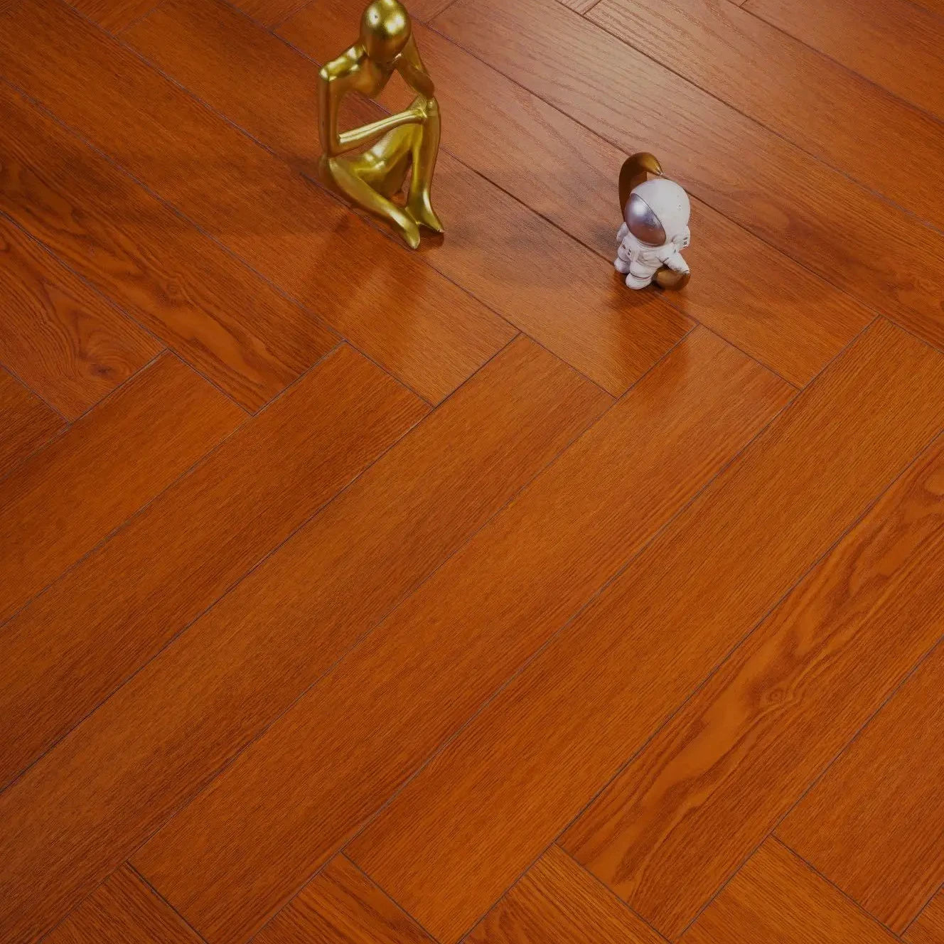 New Decor German Tech Fishbone V Groove Waterproof Indoor AC3 AC4 AC5 SPC PVC Flooring Modern Design UV Coated 5 Graphic Design