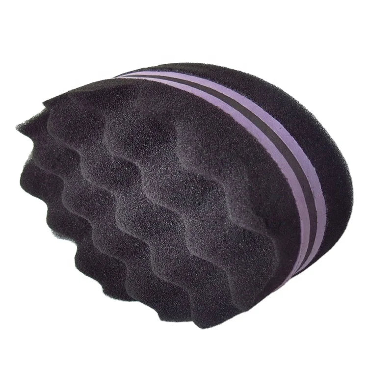 Hot Sell Dreadlocks Double-sided  Custom Hair Curly Twist Sponge Brush