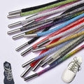 4mm Rhinestone Shoelaces Rope Bling Diamond Crystal Shoes Hoodies Drawstring Sneakers Boots Laces Accessories