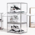 Transparent Large Size Plastic Acrylic Shoe Box Sneaker Storing Container clear Shoe Organizer Leather Shoes Storage Show Rack