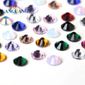 Lan Guang Wholesale Custom Design Intensive Glue Repairing Stone Glass Crystal Thermosetting Hot Fix Rhinestones