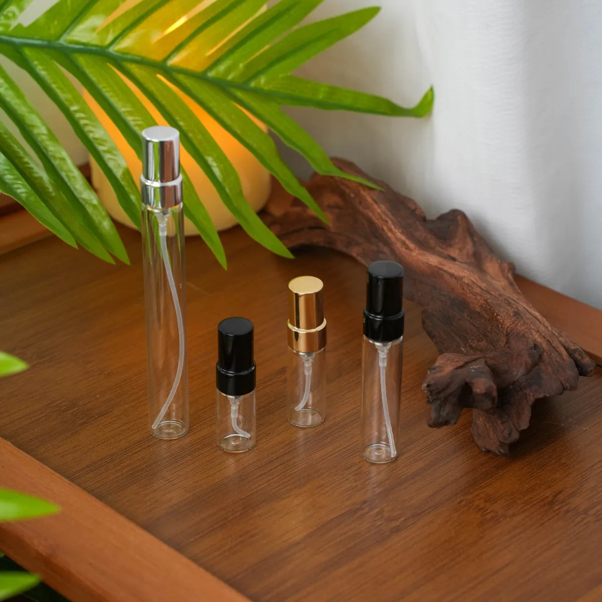 Premium Luxury 2ml 3ml 5ml 10ml Fine Spray Glass Vial Custom Mini Sample Refillable Perfume Glass Bottle