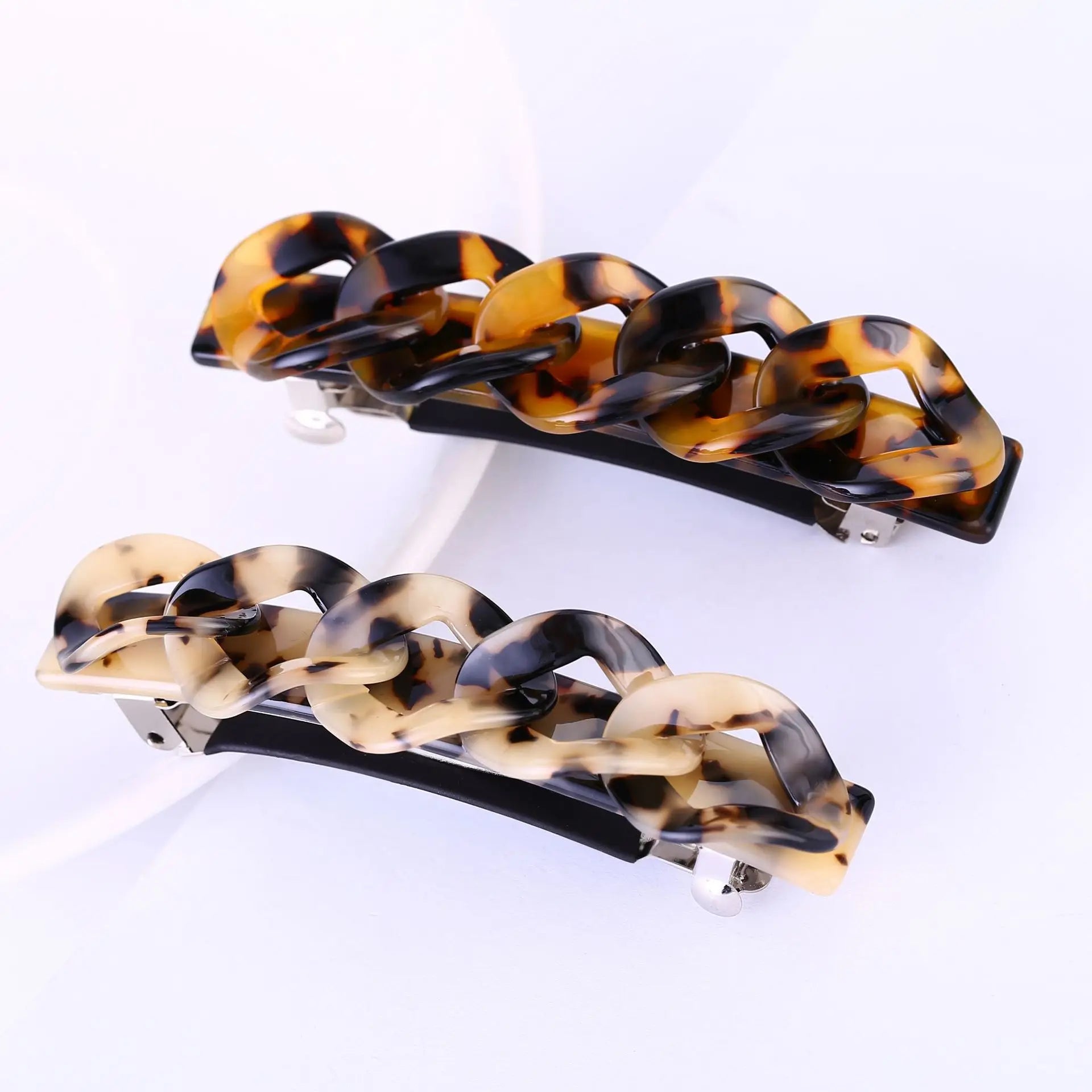IVANHOE Large Leopard Print Acrylic Hairpins Hair Clip Crab Hair Claws for Women Girl Hair Accessories Headdress Party