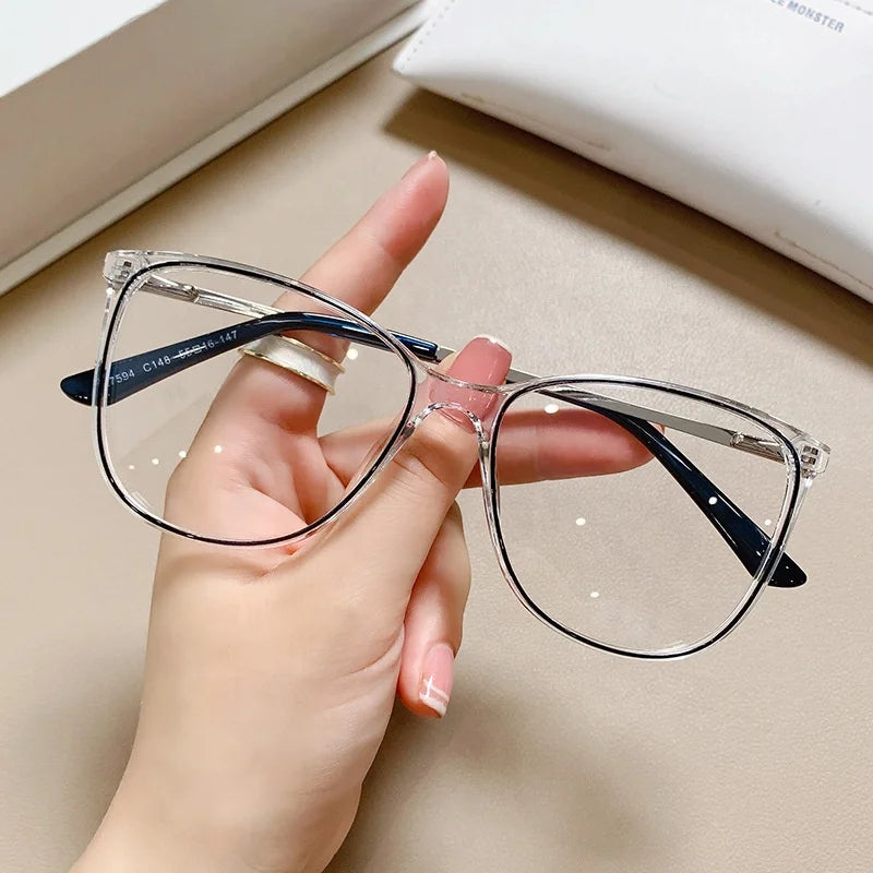 Jiuling Eyewear 2023 Custom Round Spectacle Frames Fashion Luxury Designer Glasses Safety Blue Light Blocking Glasses for Women