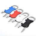 Customizable DIY Grade Stainless Steel Carabiner Knife Flashlight Bottle Opener Key Ring Multifunction Hand Tools OEM/ODM