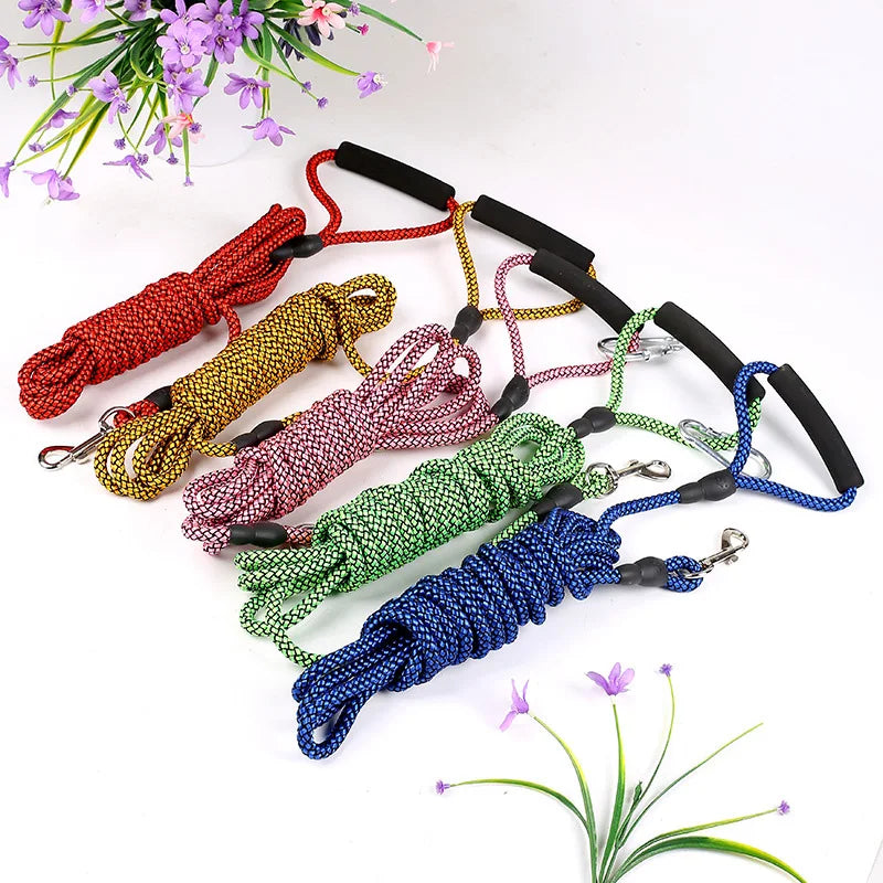 Nylon Dog Leash with Comfortable Padded Handle Quick Release Feature for Small Medium and Large Dogs