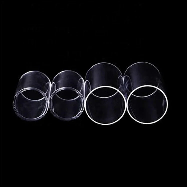 JR Glass Customized heat resistant clear borosilicate glass tube