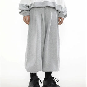 Comfortable Oversized Sweatpants Casual Cotton Blend Wide Leg Pants for Daily Wear
