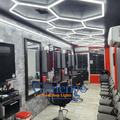 Various Shapes Linkable Gym Shop Garage Car Beauty Hexagonal Led Barber Light