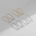 Competitive Price 925 Sterling Silver ACcessories Earrings Wire U Shaped Hooks for Jewelry DIY