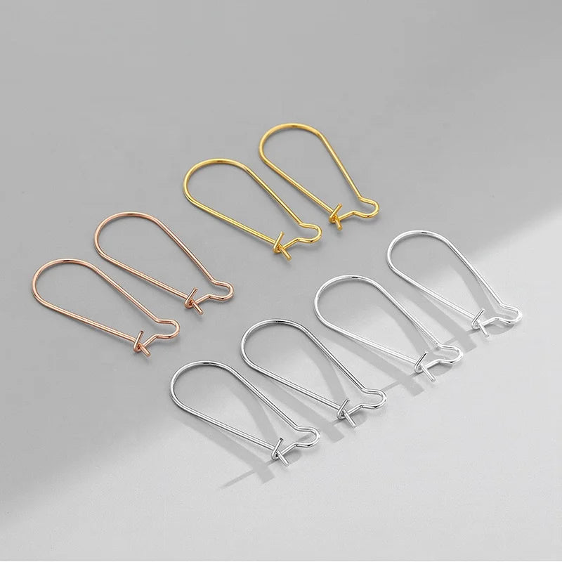 Competitive Price 925 Sterling Silver ACcessories Earrings Wire U Shaped Hooks for Jewelry DIY