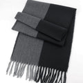 Mens Winter Scarf Warm Long Plaid Classic Tassel Scarf for Women Men