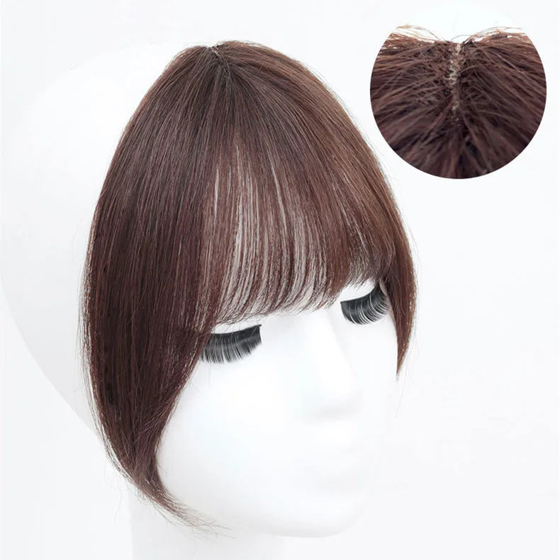 AU Cheap Female Human Hair 3D Fringe Invisible Online Popular Machine Made Clip-in Air Bangs