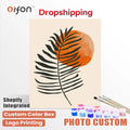 Orfon Dropshipping Minimalist Plants Paint by Numbers Kit - Boho Minimalist Wall Art for Home Decor DIY Craft