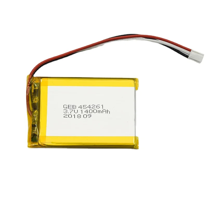Rechargeable 3.7v 1400mAh 454261 Lithium Polymer Cell Smart GPS Connector for Toys Watch OEM Pouch Lithium Ion Batteries