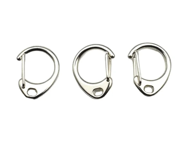 Cheap Metal D Shaped C Shaped Buckle Key Chain Spring Snap Hooks Clasp Hook