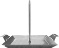 Stainless Steel Vertical Skewer with Bamboo Charcoal for Tacos Al Pastor Shawarma Kebabs-BBQ Grilling Accessory