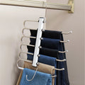 Portable 6-Layer Detachable Collapsible Clothes Rack Lightweight Closet Accessories for Saving for Bathroom Kitchen Living Room