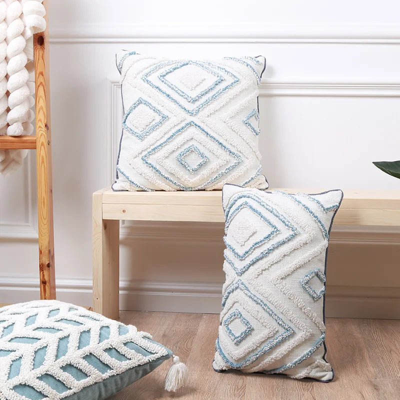 Innermor Customized 18x18 Modern Boho Geometric Luxury Throw Pillow Case Polyester Cotton Hotel Home Decor Hospital 3D
