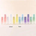 Skincare Essential Oil Packaging Gemstone Stainless Steel Metal Roller Ball Roll on Glass Perfume Bottle 10ml