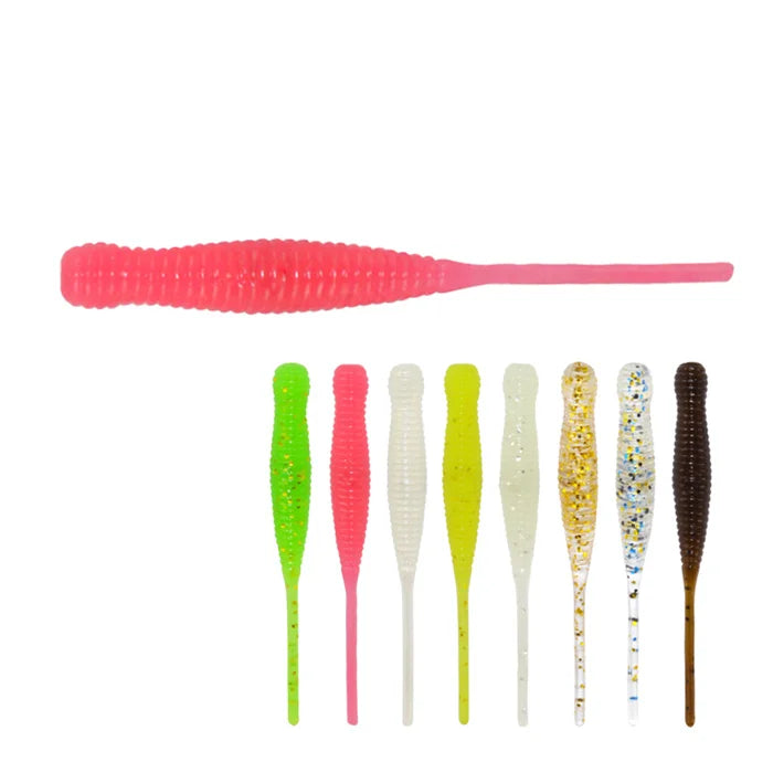 Floating Soft Lure Wholesale  Glow Fishing Lure Swim Baits 4.4cm 0.3g 12pcs a Bag  Luminous TPE Material Fishing Lure Soft Grub