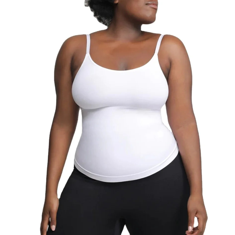 Fits Like a Second Skin All Day comfort Body Shaping Underwear Seamless Shaper Cami Tummy Control Shapewear Camisole for Women