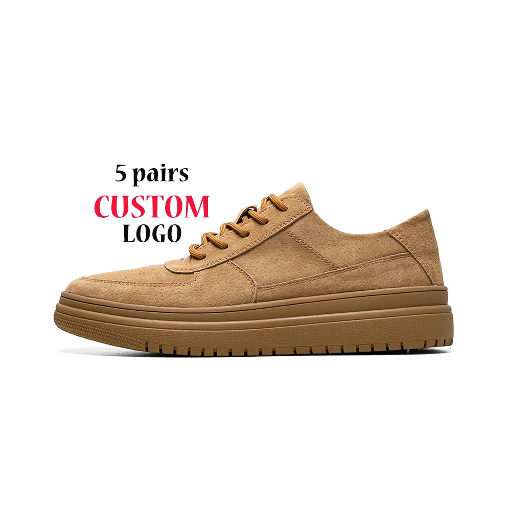 Men's Genuine Leather Casual Sneakers Light Breathable Summer Outdoor Running Sport Walking Shoes Mesh Spring Winter