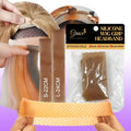 New Private Label S L Brown Black Secure Hold Elastic Wig Apply Head Band No Glue Non-Slip Silicone Lace Wig Grip Headband