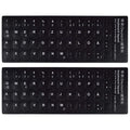 German Keyboard Replacement Sticker With White Lettering Sticker for PC Computer Laptop Notebook Desktop Keyboard