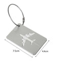 Wholesale 9 Colors Aluminum Alloy Luggage Tag Metal Luggage Tag / Boarding Pass Aircraft Luggage
