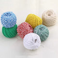 Double Color Solid Color Cotton Thread Rope Cord for Christmas Holiday Decoration DIY Hand Craft Thread 1.5mm