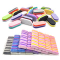 Double-sided Mini Nail File Blocks Oval Colorful Sponge Nail Polish Sanding Buffer Strips Polishing Manicure Tools