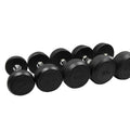 Round 10kg 20kg Rubber Hex Dumbbells Durable Fitness Gym Equipment for Weight Lifting