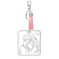 Wholesale Custom Crystal Clear PVC Keychain with Tassel Keychains