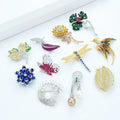 Exquisite Cubic Zirconia Animal Brooch / Flower Bouquet Brooch for Women Pins Clip  for Sweater Coat  Dress Suit Badges Brooches