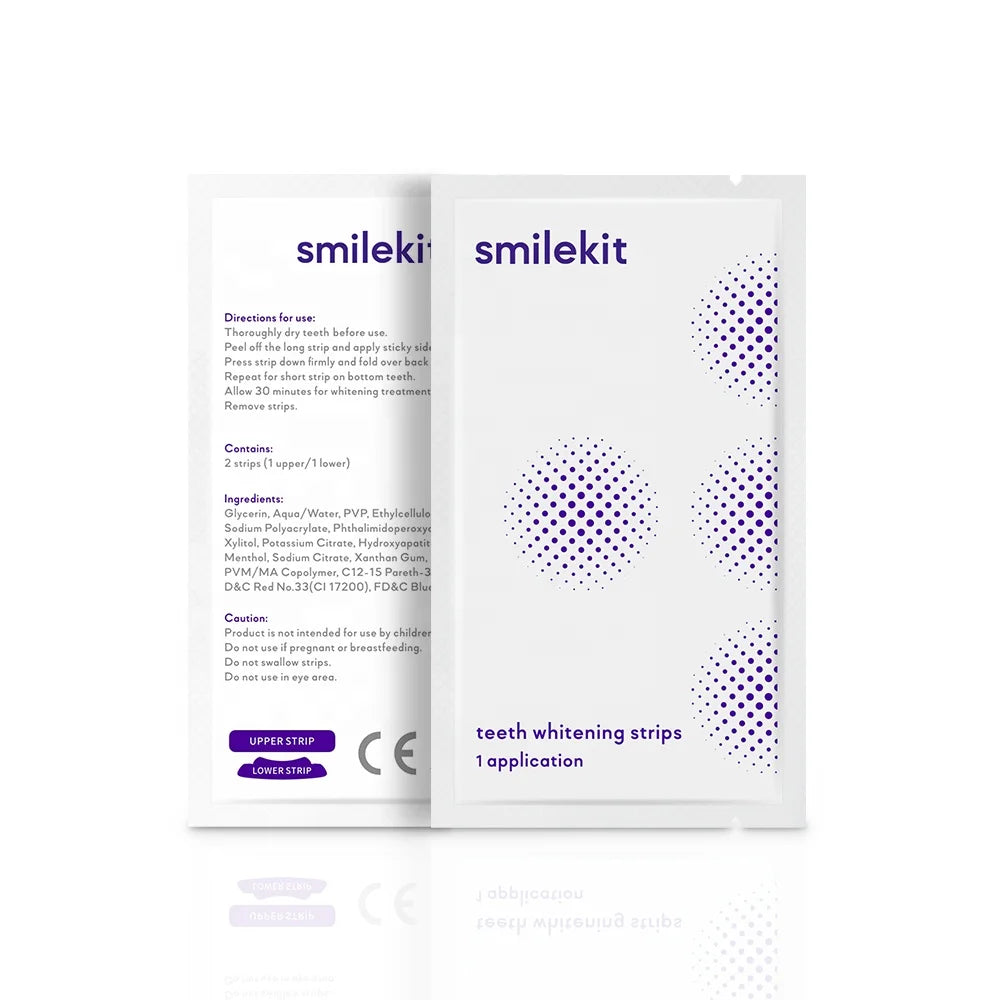 Custom Logo New Arrival 14Pairs Purple Teeth Whitening Strips