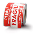 Custom Printing Strong Adhesive Waterproof Fragile Warning Express Shipping Labels & Security Stickers