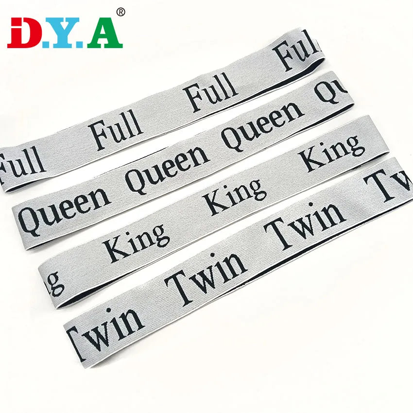 High Quality Custom Full Queen King Twin Bed Sheet Organizer Jacquard Elastic for Bed Sheets Pillow Cases Clothing Storage