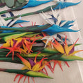 VC303 High Quality Simulation Birds of Paradise Real Touch PU Artificial Strelitzia Reginae for Flower Arrangement