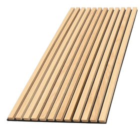 Custom 3D Modern Sound-absorbing European PET Mdf Wood Slats Wall Acoustic Panels Akupanel 8ft*2ft / 94.5*23.6inch/2400*600mm