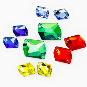 Dongzhou Crystals Cosmic Shape Flatback Sew on Crystal Glass Rhinestones Wholesale Loose Crystal Beads Garment Diy Accessories