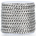 Stainless Steel Silver Plated Cross Chain Necklace Europe & America Style Unisex Fashion Jewelry Meter Length