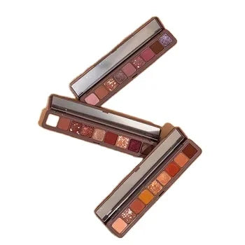Custom Cosmetic Low Moq  Vegan Eye Shadow Private Label Vintage Highlight Glossy Purple Packing  Small Eyeshadow Palette