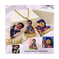 2024 Newly Designed Fashion Jewelry Custom Any Name Letters 18k Gold-plated Personalized Double 3d Nameplate Necklace Pendant