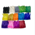 20-25cm(8-10inch) Dyed 17 Colors Rooster Feather Fringe Trim Selected Prime Quality for Clothing Dresses