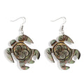 Fashion Jewelry Natural Earrings Tortoise Drop Shell Mother of Pearl Earrings