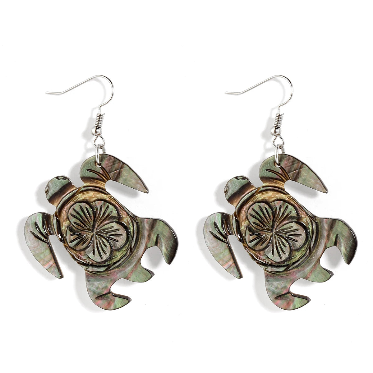 Fashion Jewelry Natural Earrings Tortoise Drop Shell Mother of Pearl Earrings