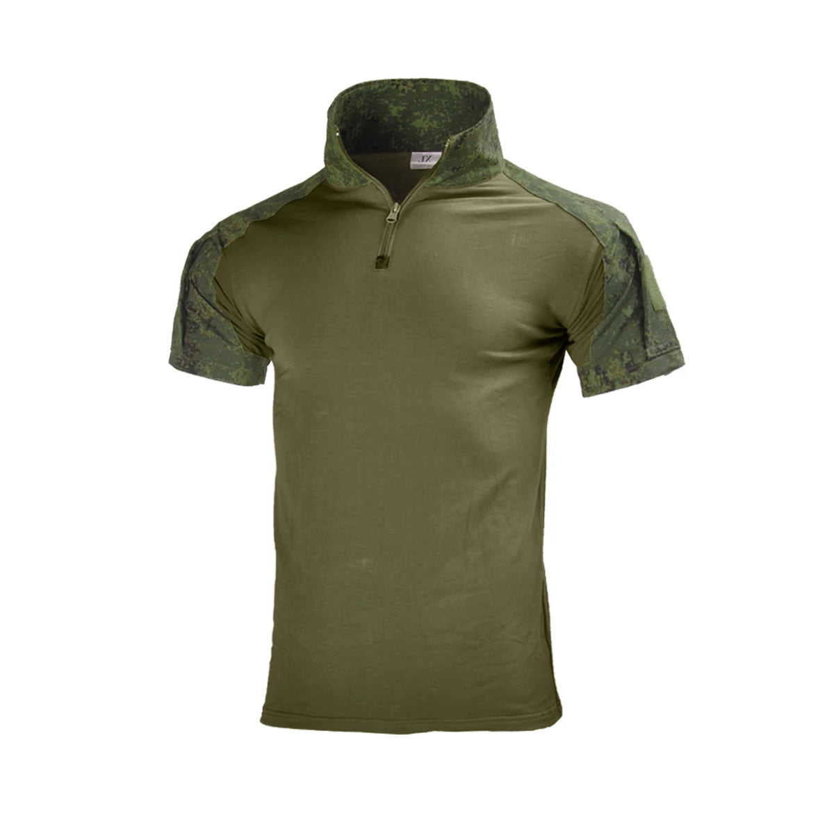 HAN WILD Polyester New Green T-shirt Breathable and Tear Resistant Tactical T-shirt Camouflage T-shirt